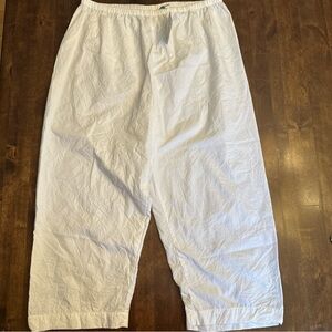 New Chicos Design Pants White‎ Pull On Size 3 (XL) Kotton Krush Stretch Elastic